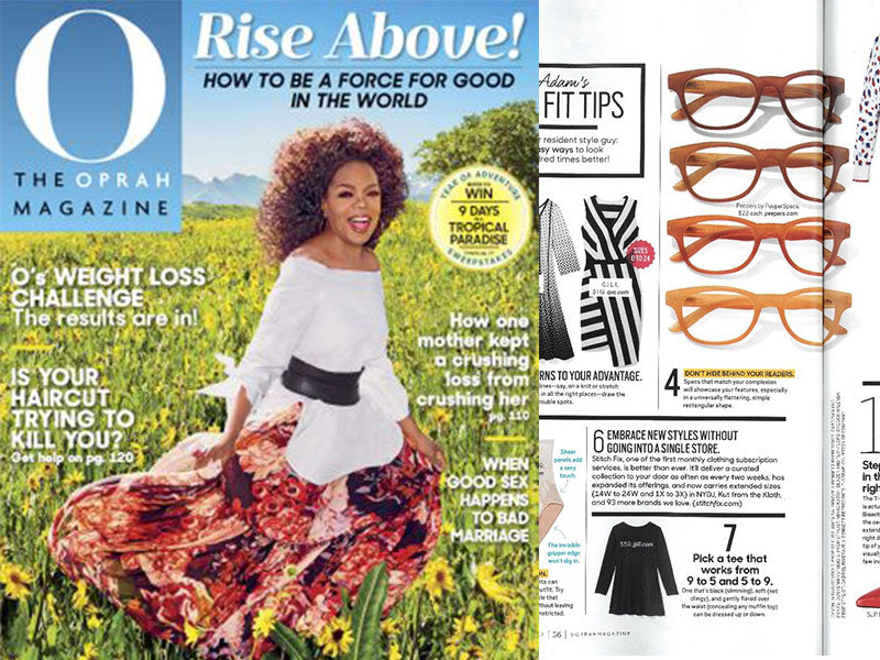 Peepers Snippet in Oprah Magazine 2019