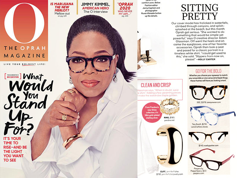 Peepers Snippet in Oprah Magazine 2019 