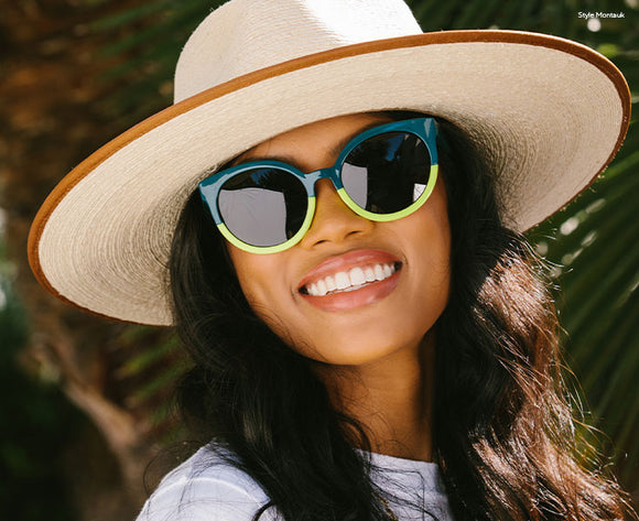 Brunette woman in Montauk