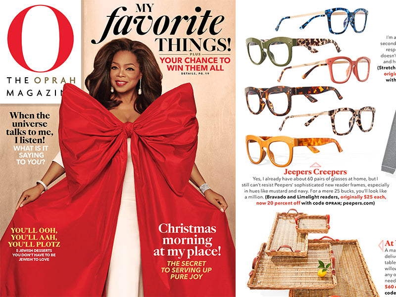 Peepers Chosen for Oprah's Favorite Things 2019 Feature In Magazine