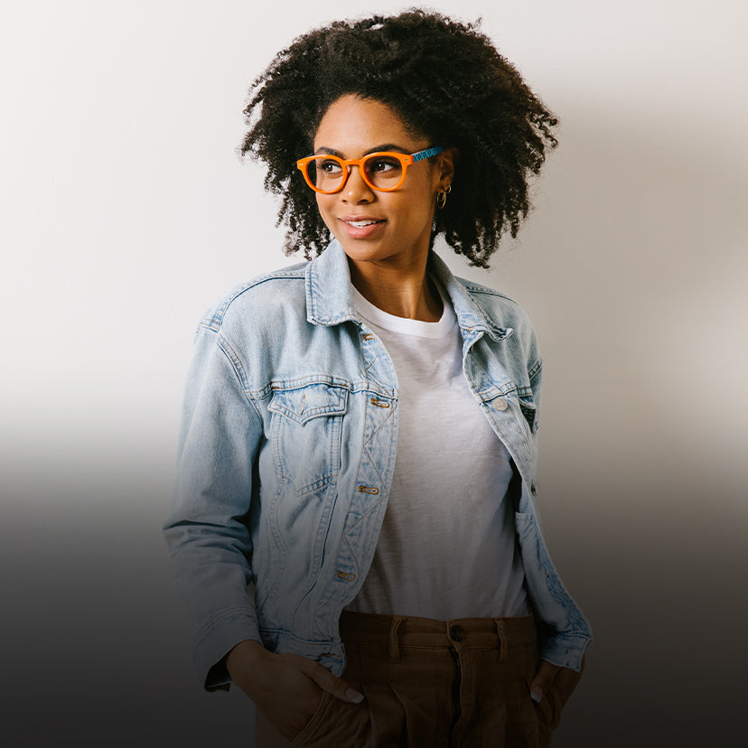 Woman Wearing Peepers Reading Glasses