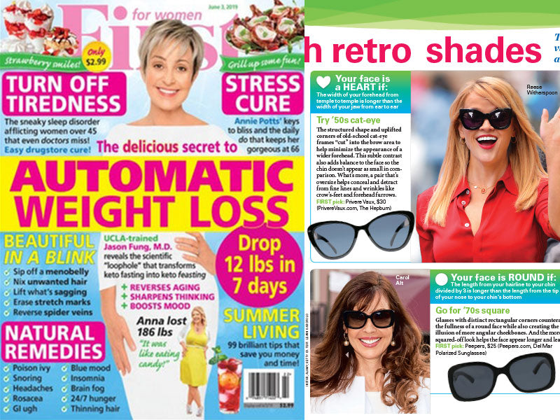 Peepers Featured in First For Women Magazine