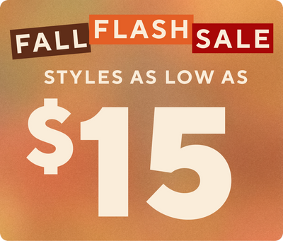Fall Flash Sale: styles as low as $15
