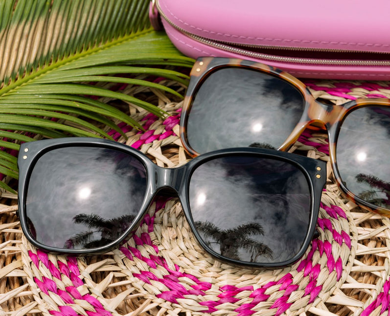 Pool Side Pedigree Gold Star-Embellished Luxury Sunglasses Persol PO1019S with Gold Frame and Blue Lenses | Persol® US main image 3