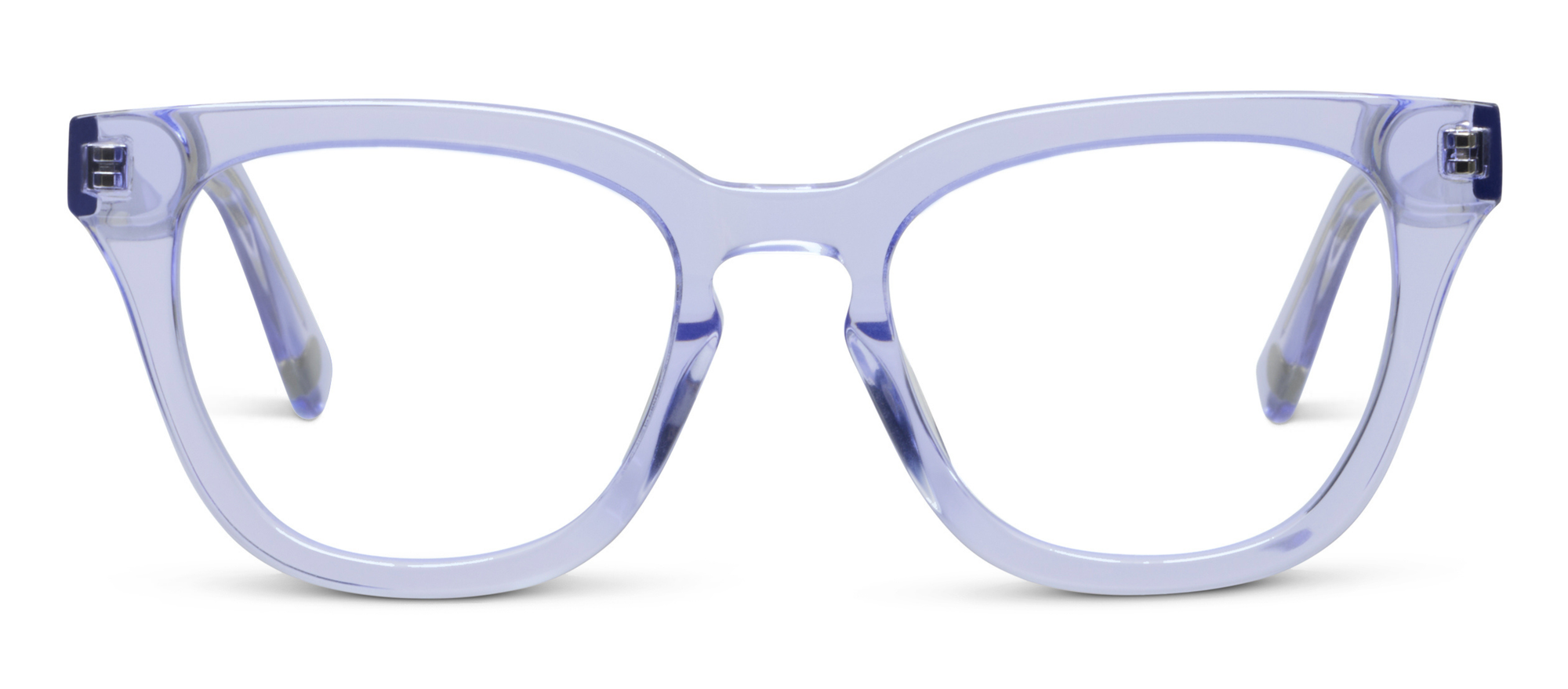 Front view of frame 'Summerland' in color 'Periwinkle'
