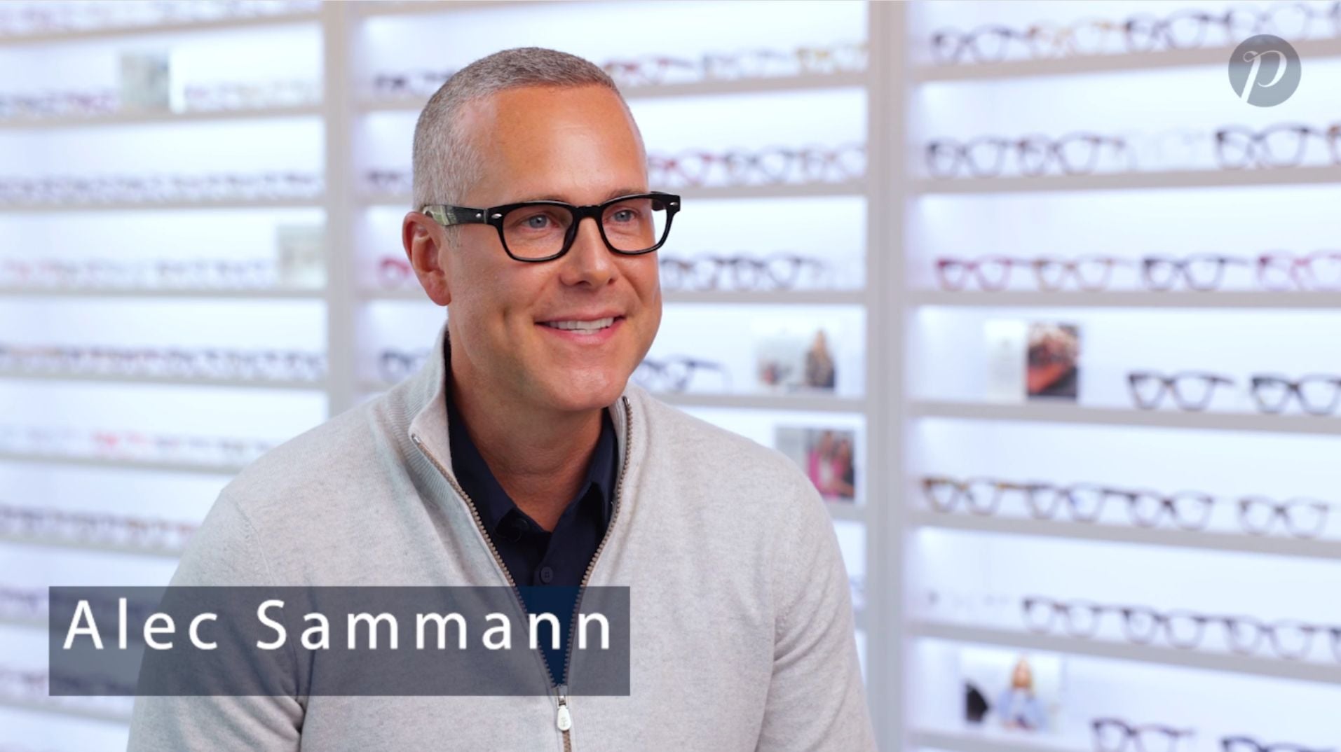 Alec Sammann in the Peepers showroom