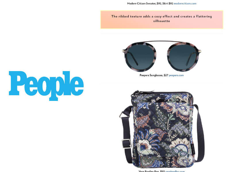 Peepers featured in January 2022 Issue of People Magazine