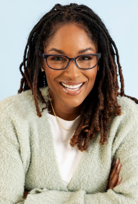 women wearing blue Augusta reading glasses