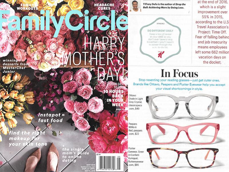 Peepers Featured In Family Circle Magazine 