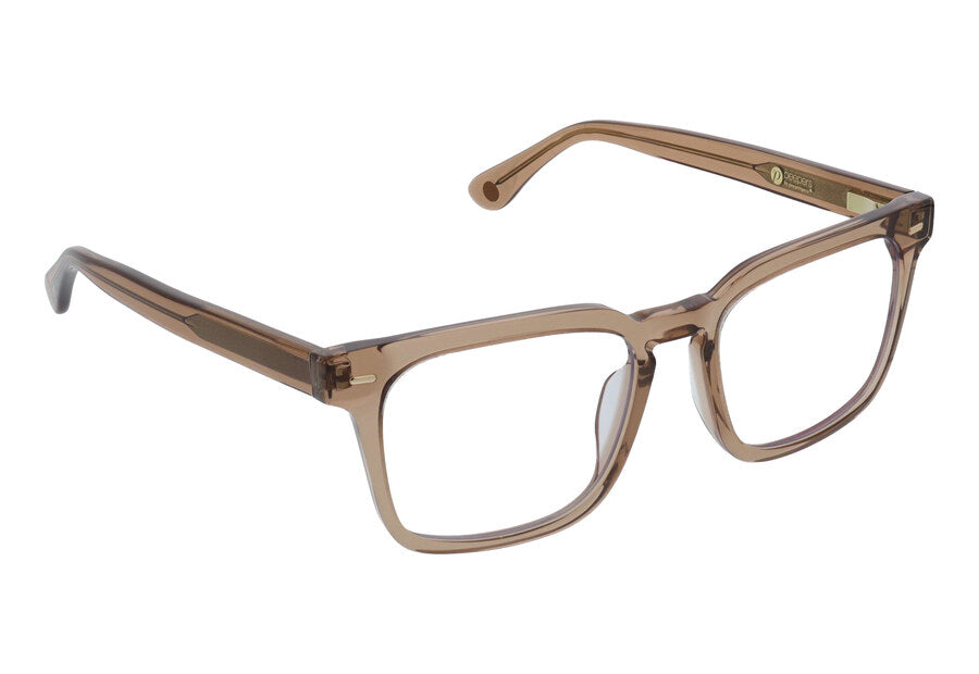 Dune acetate readers in Tan, angle view