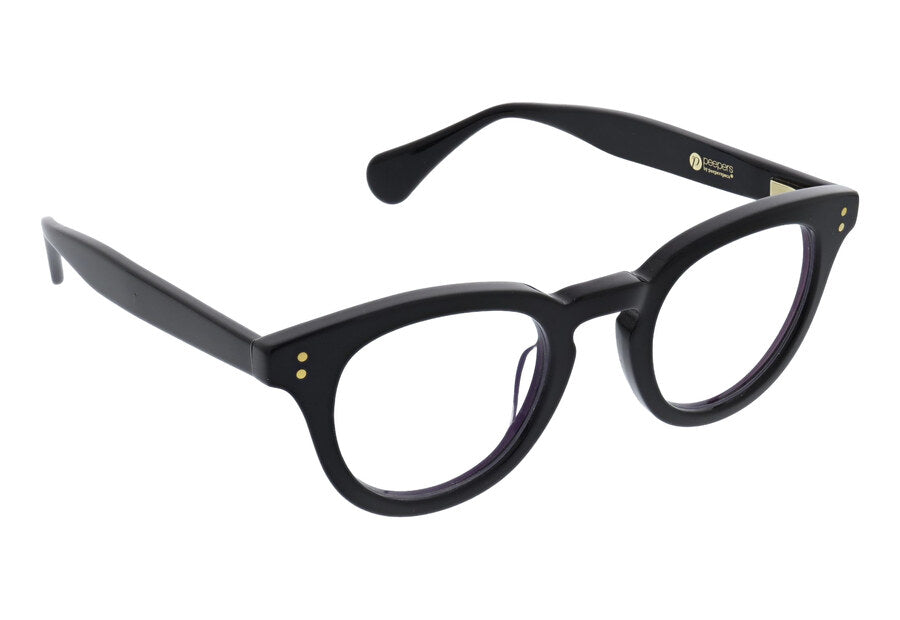 Smooth Sailing acetate readers in Black, angle view
