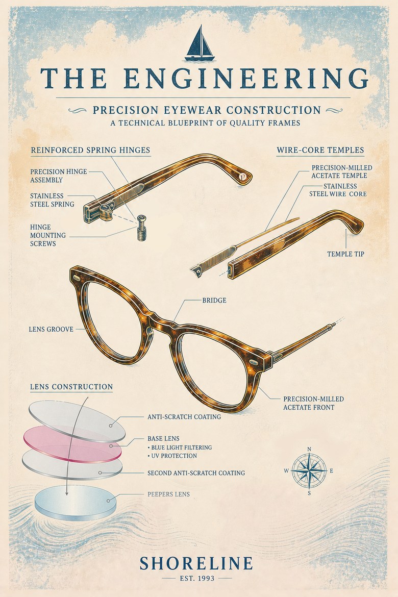 The Engineering — precision eyewear construction