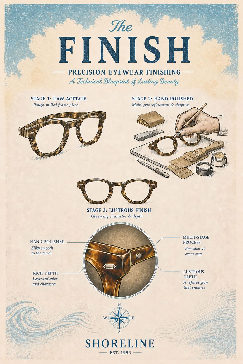 The Finish — precision eyewear finishing